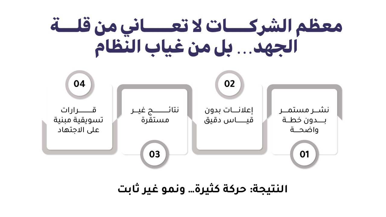 معظم الشركات لا تعاني من قلة الجهد بل من غياب النظام